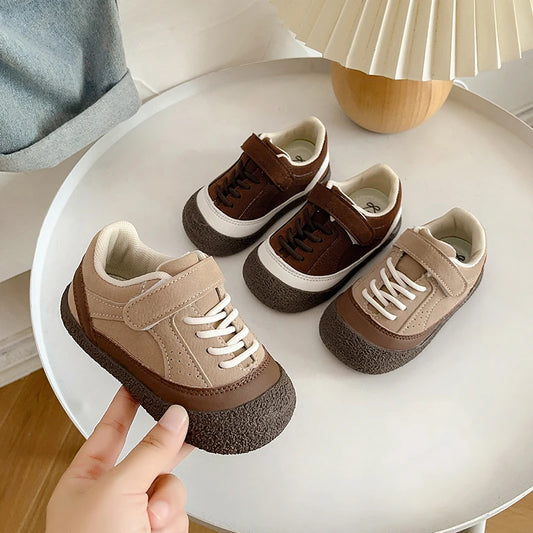 Baby Boys Girls Casual Shoes Autumn Winter Children Sneakers Anti-slip Soft Sole Infant Toddler Shoes Colourblock Kids Shoes