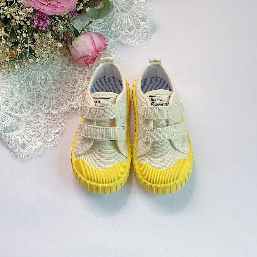Kids Shoes for Girl 2024 Autumn New Baby Canvas Shoes Girls Casual Soft Bottom Non-slip Boys Toddler Shoes 1-9 Years Old E06233