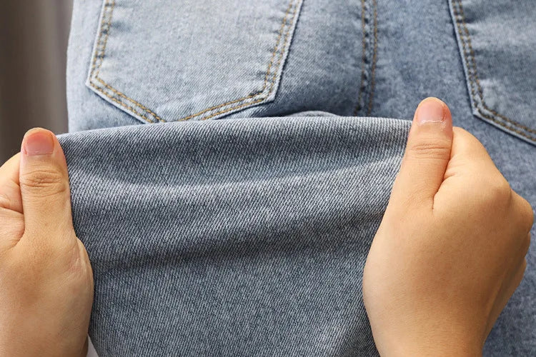 Spring Autumn Girls' Baby Clothes Elastic Band Jeans Pants for Girls' Clothes Baby's Birthday Jeans trousers