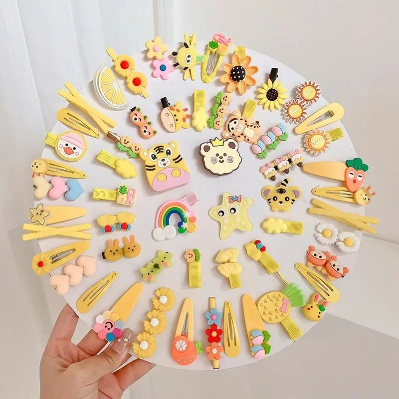 Children's Clip Cute Girl Bb No Harm To Hair Broken Bangs Side Little Accessory Headwear Japanese and Korean Style Cute Gift
