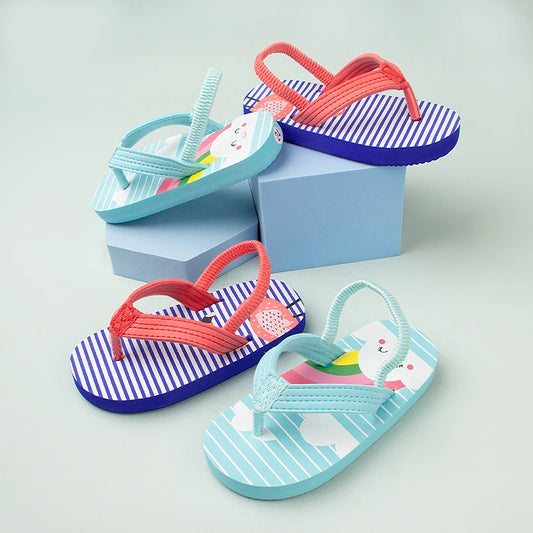 2024 Toddlers Summer New Daily Beach Thong Sandals Unisex Good-looking Casual Indoor Flip Flops WCJYD02