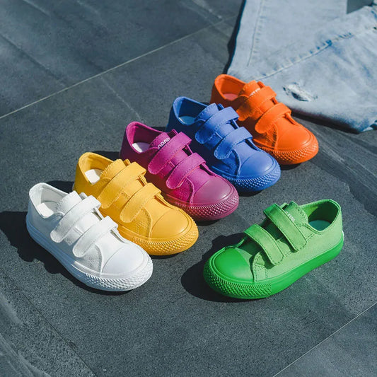 Children Canvas Shoes Boys Girls Sneakers High Top Spring Autumn Kids Casual Shoes Footwear Sports Teenagers