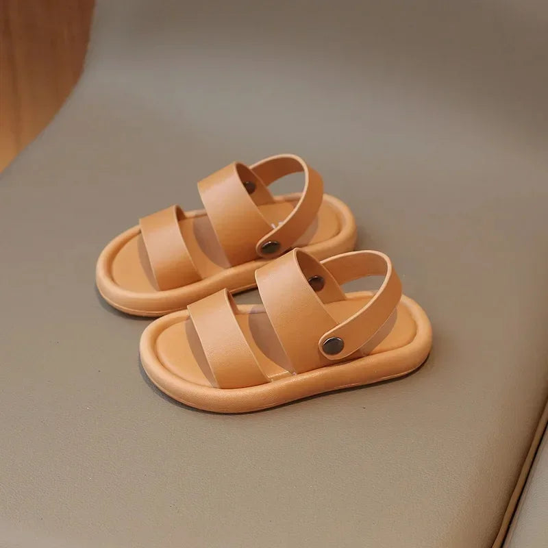 Children's Sandals 2025 Summer New Style Beach Shoes Soft Bottom Boys' Shoes Trendy Casual Wear Ideal for Outdoor Activities