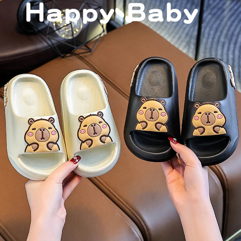 Children Slippers EVA Soft Soled Bathroom Slippers Girl Cartoon Anti Slip Slippers 3-12 Years Old Boys Home Slippers