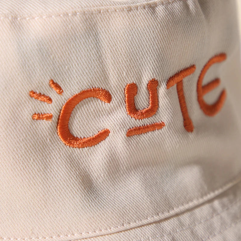 Cute Embroidered Baby Bucket Cap Double Sided Print Kids Panama Sun Hat Summer Children Boy Girl Fisherman Caps Gorras кепка 모자