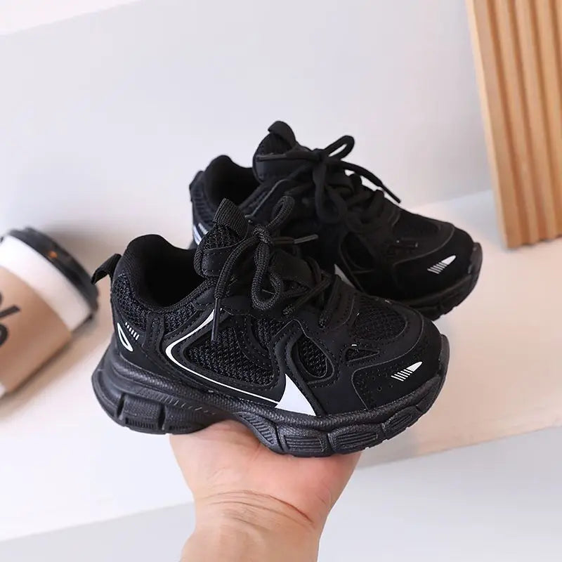 1-6 Year Old Children's Shoes Boys Girls Sports Shoes 2024 Spring New Kids Running Sneakers Fashion Mesh Dad Shoes