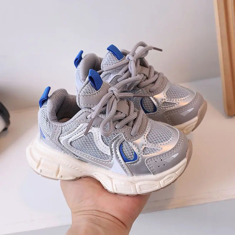 1-6 Year Old Children's Shoes Boys Girls Sports Shoes 2024 Spring New Kids Running Sneakers Fashion Mesh Dad Shoes