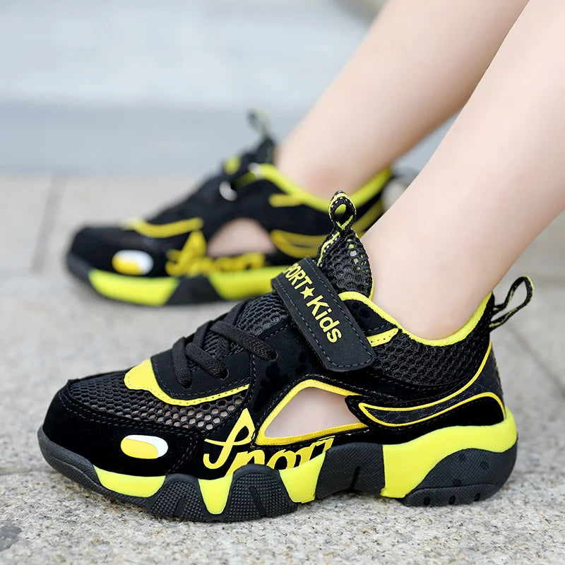 Kids Summer Shoes Kids Sandals Breathable Boys Sandals Soft  Children's Shoes Outdoor Protecting Toes Beach Sandal Water Shoes