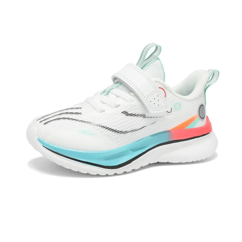 Children's professional badminton shoes Boys summer ultra light shock absorber student Velcro breathable sneakers