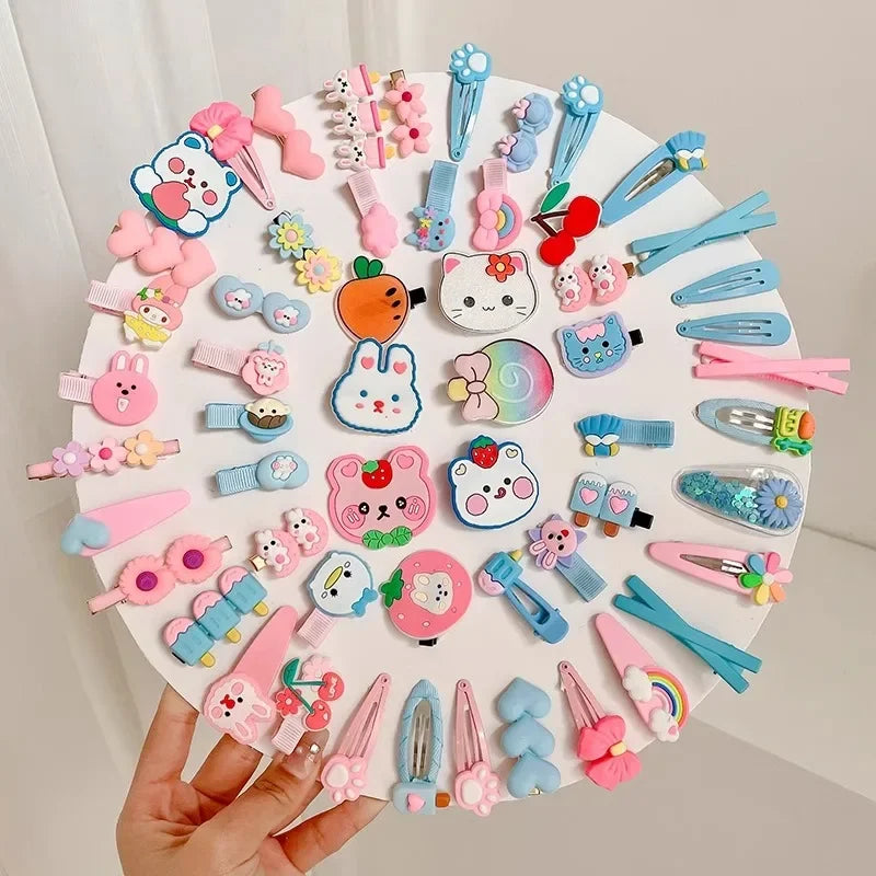 Children's Clip Cute Girl Bb No Harm To Hair Broken Bangs Side Little Accessory Headwear Japanese and Korean Style Cute Gift