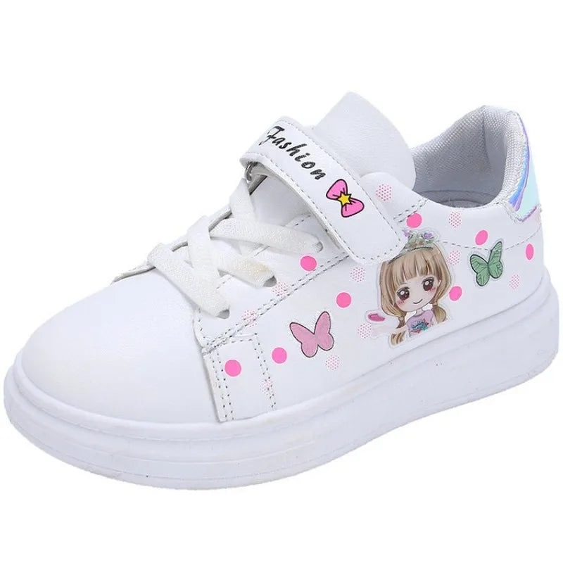 2024 Popular Shoes Girls Fashion Pink Cartoon Sneakers Kids Spring Sports Shoes Children Summer Casual Outdoor Shoes 26 to 37