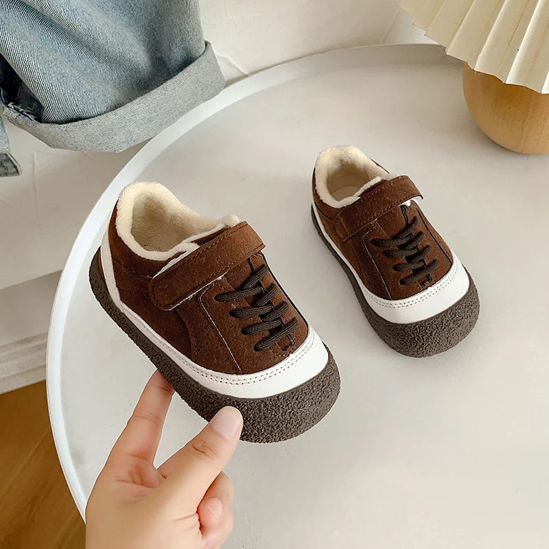 Baby Boys Girls Casual Shoes Autumn Winter Children Sneakers Anti-slip Soft Sole Infant Toddler Shoes Colourblock Kids Shoes