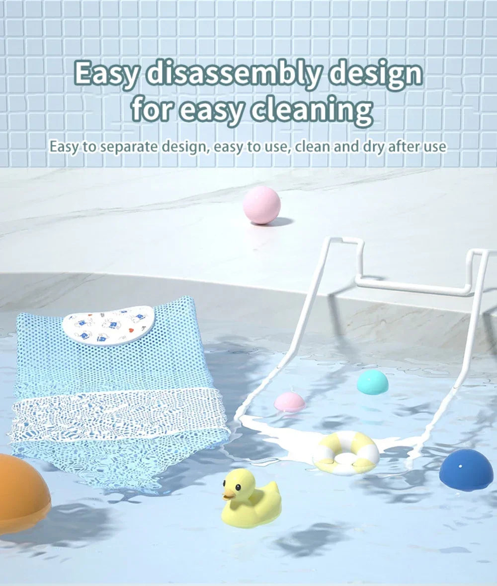 Arc Hook Design Artifact Bath Bed Cute Newborn Bath Tub 56x25cm Baby Bath Rack Cartoon Baby Bathing Bracket Baby Accessories