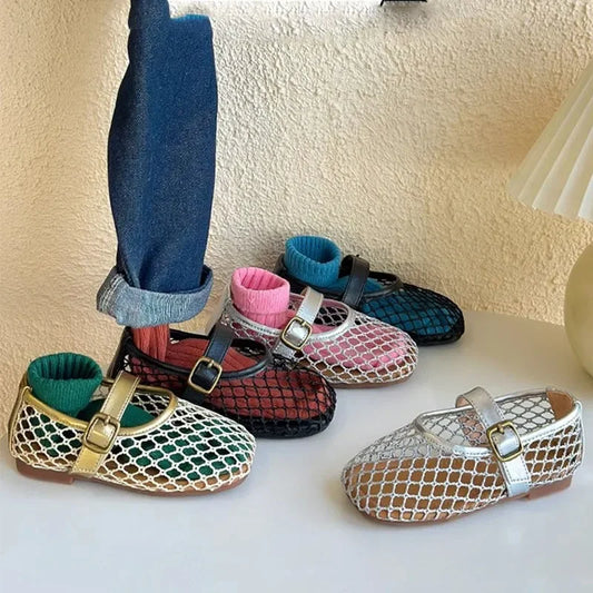 2025 Children Casual Sandals for Girls Summer New Fashion Korean Style Soft Bottom Non-slip Versatile Chic Cut-outs Beach Shoes