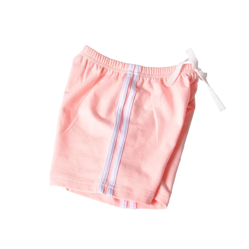 2-14Y Kids Sport Shorts Cotton Boys Clothes Thin Breathable Children's Shorts for Girls Summer Clothing Stripe Shorts Basketball