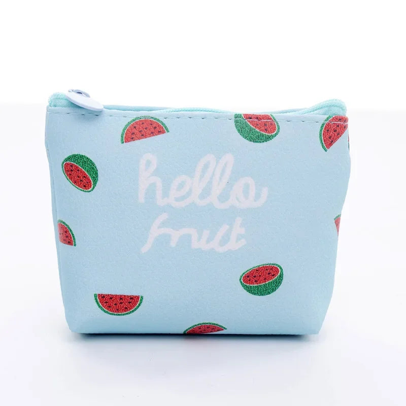 Women Canvas Coin Purse Card Key Mini Purses Pouch Girl Kids Children Cute Small Zipper Coin Purse Card Holder Wallet Bag Case