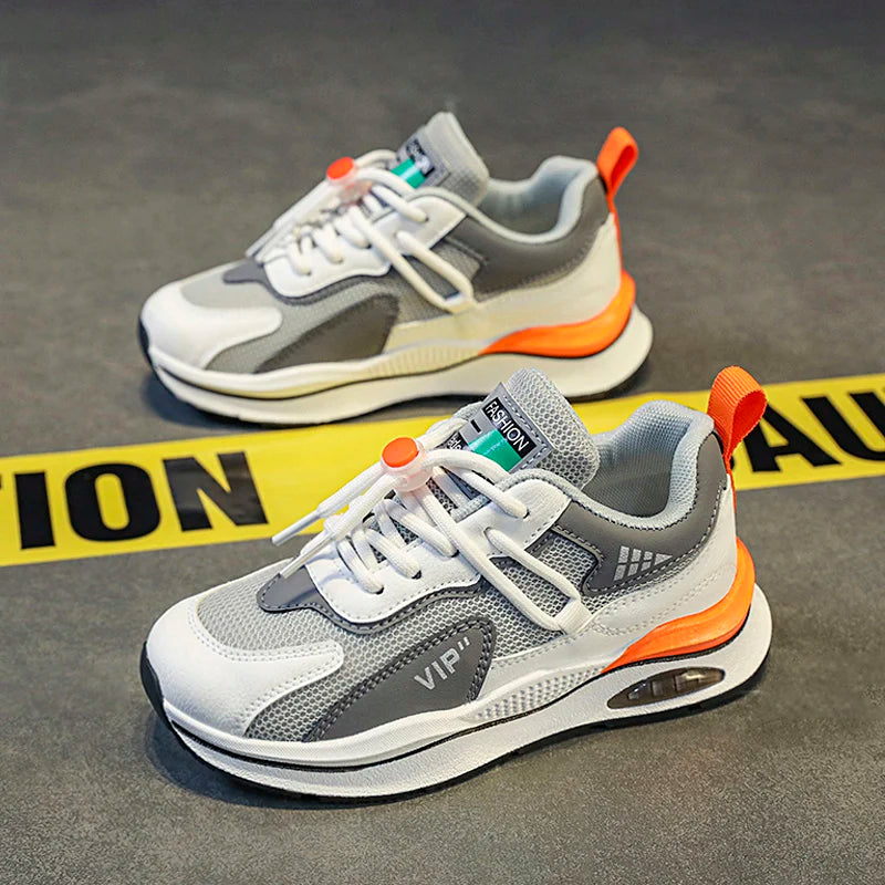 Kids Sports Shoes Trendy 2023 Casual Sneakers Free Shipping Mesh Childrens Running Shoes Comfortable Tennis Shoes for Boys