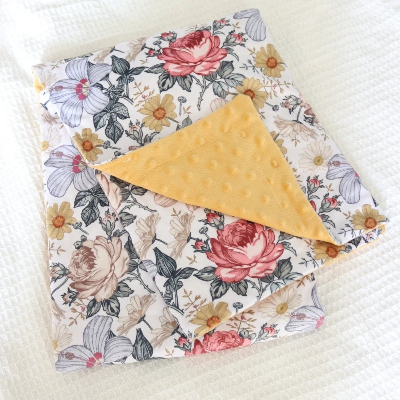 Baby Blankets New Thicken Double Layer Coral Fleece Infant Swaddle Bebe Envelope Wrap Owl Printed Newborn Baby Bedding Blanket