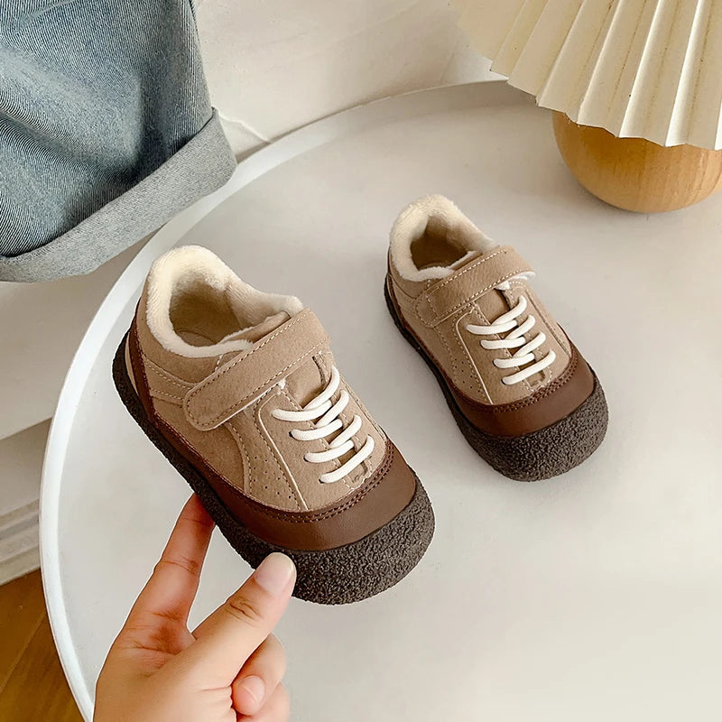 Baby Boys Girls Casual Shoes Autumn Winter Children Sneakers Anti-slip Soft Sole Infant Toddler Shoes Colourblock Kids Shoes
