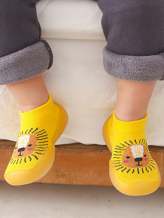 Baby cute animal cartoon pattern toddler shoes Boys non-slip soft-soled shoes Girls breathable sock shoes
