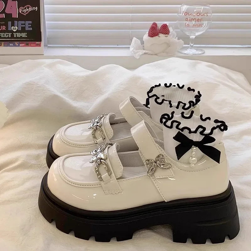 2024 Autumn New Children Leather Shoes for Girls Fashion Princess Soft Bottom Comfortable Casual Anti-slippery Versatile Shoes