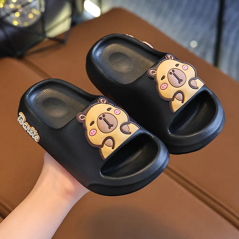 Children Slippers EVA Soft Soled Bathroom Slippers Girl Cartoon Anti Slip Slippers 3-12 Years Old Boys Home Slippers