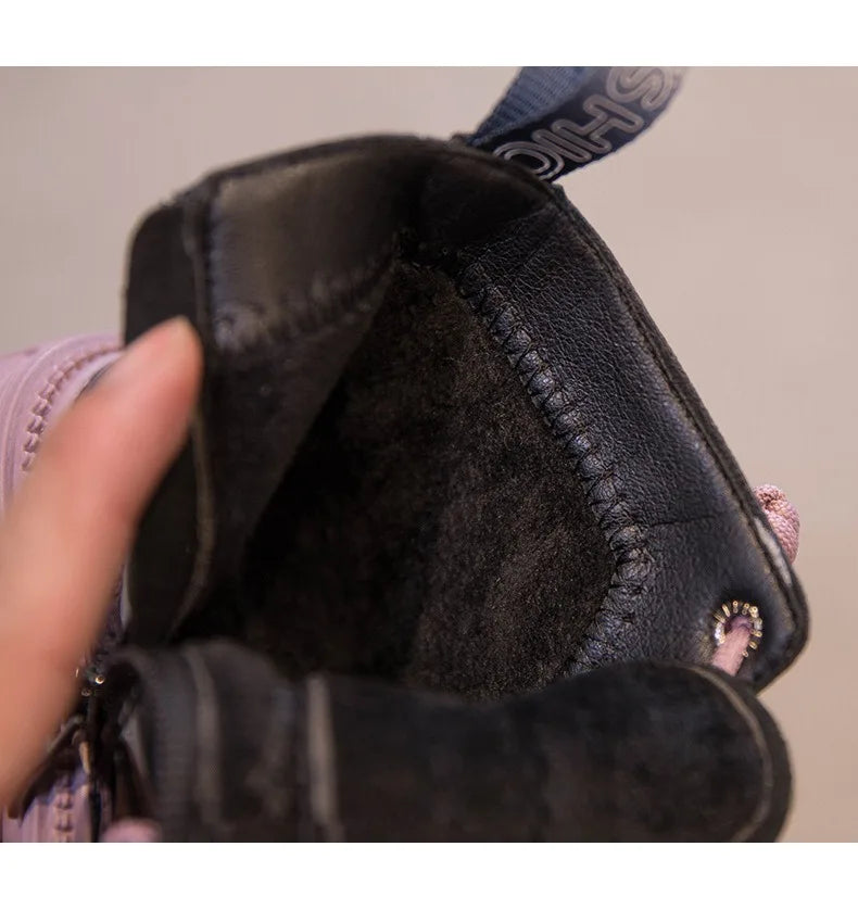 Winter Kids' Snow Boots – Thick Warm Faux Fur Boots for Boys and Girls, Soft-Soled, Anti-Slip Fashion Footwear for Babies and Children