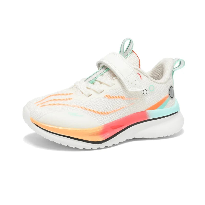 Children's professional badminton shoes Boys summer ultra light shock absorber student Velcro breathable sneakers