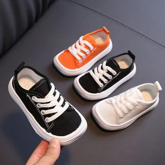 Fashion Trendy Sneaker Girl Mango Toe Versatile Classic Child Sneakers Simple Comfort Kid Canvas Shoe Leopard Print Casual Shoes