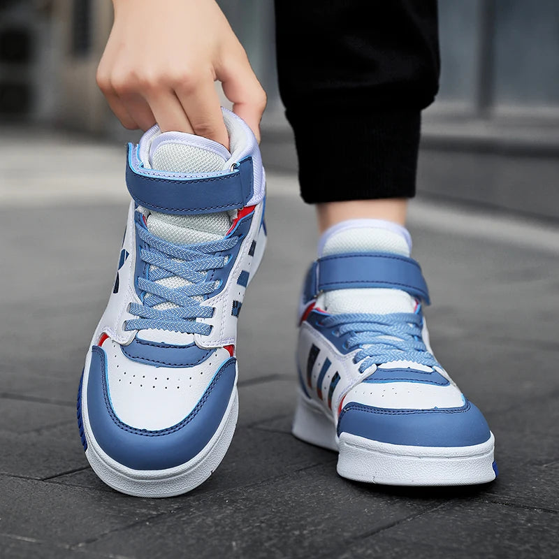 Cuhk kids high top combat basketball shoes boys student sports rebound wear resistant non-slip board shoes girls