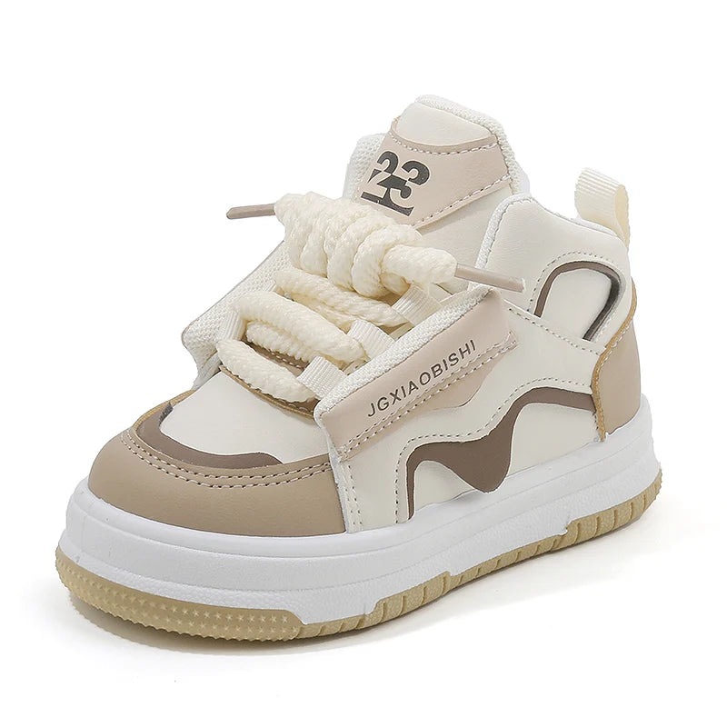 Children's High-Top Sneakers – Spring/Autumn Casual Trendy Sports Shoes for Boys and Girls, Fashion Dopamine-Inspired Design