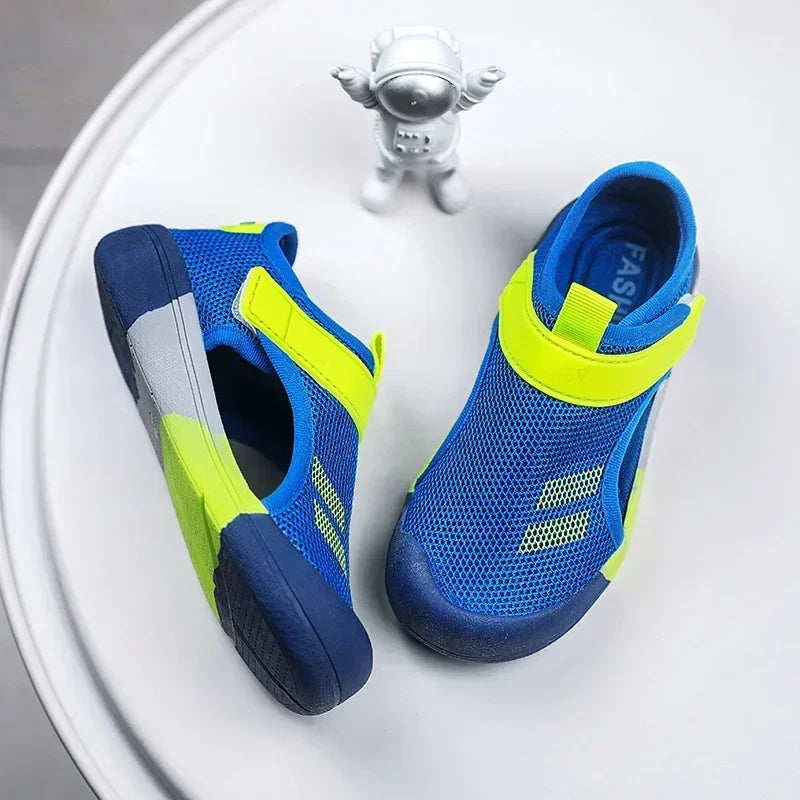New Children Casual Mesh Shoes Boys Beach Sandals Kids Lightweight Closed Toe Baby Sport Sandals for Girls Eu Size 23-36