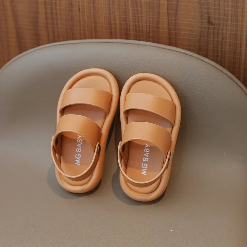 Children's Sandals 2025 Summer New Style Beach Shoes Soft Bottom Boys' Shoes Trendy Casual Wear Ideal for Outdoor Activities