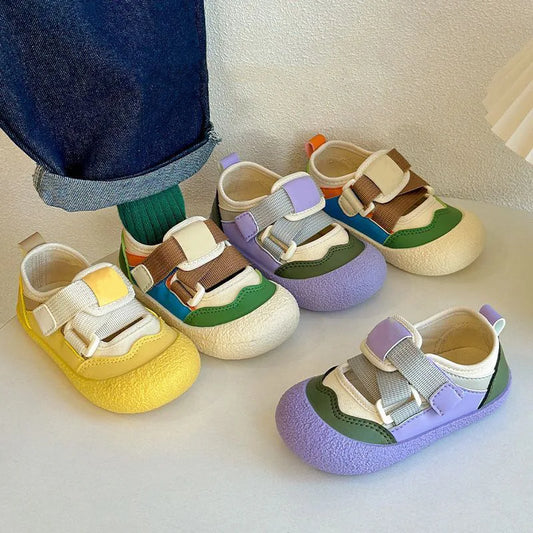 Summer New Baby Sport Sandals Girls Fashion Candy Color Canvas Sandals Boys Anti-slip Hiking Shoes