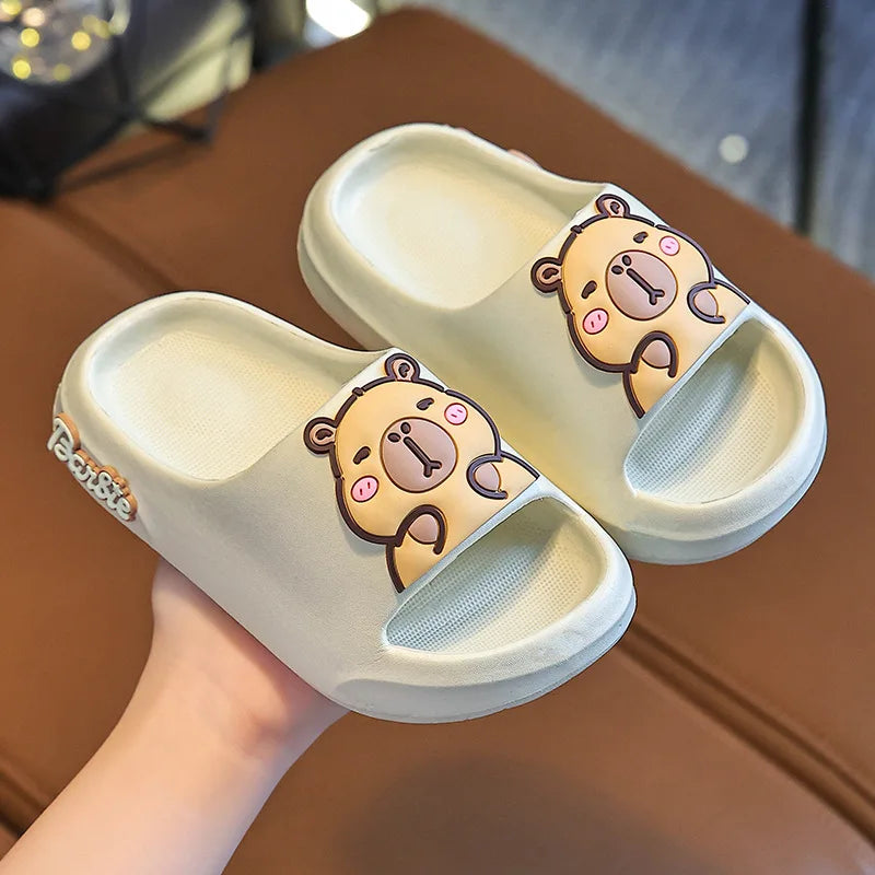 Children Slippers EVA Soft Soled Bathroom Slippers Girl Cartoon Anti Slip Slippers 3-12 Years Old Boys Home Slippers