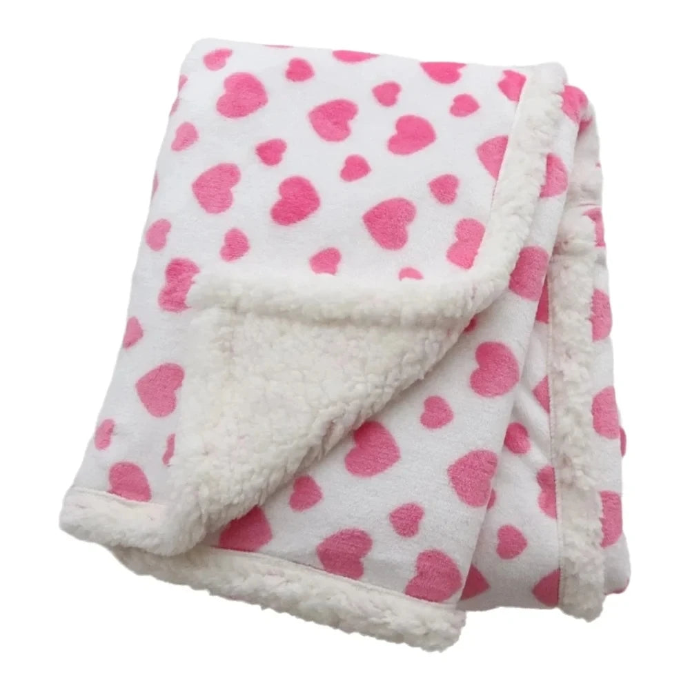 Baby Blankets New Thicken Double Layer Coral Fleece Infant Swaddle Bebe Envelope Wrap Owl Printed Newborn Baby Bedding Blanket