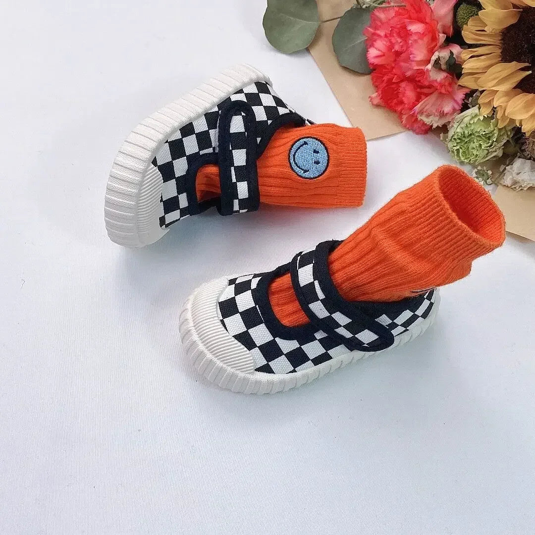 Girls' Canvas Shoes 2025 Spring New Children's Board Shoes Single Shoe Girls' Shoes Small and Medium Boys' Casual Shoes кросовки