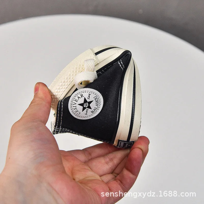 Children's canvas shoes 2025 high top men's and women's casual shoes soft soled white shoes baby sneakers Korean version