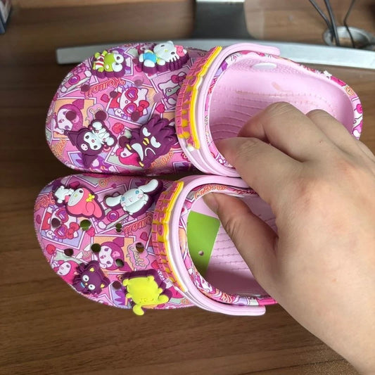 New Hot Selling Sanrio Black Melody New Summer Male And Female Cartoon Children' Slippers Anti Slip And Anti Fall Holiday Gift