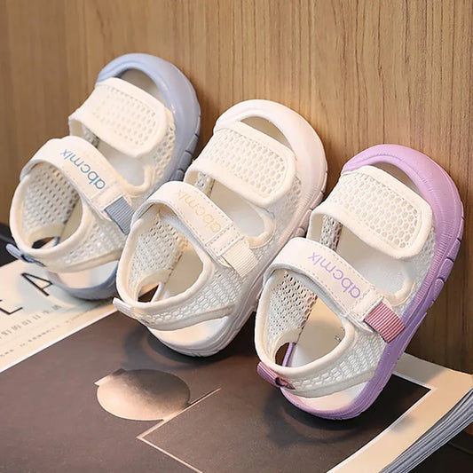 Summer Mesh Sandals For Girls Ergonomics Anti-slippery Infant Girl's Sandals Breathable Toddler Shoes For Summer Beach Shoes